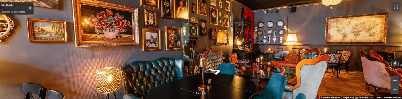 Mr Black Kraków spacer wirtualny Google 360