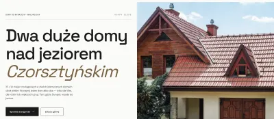 Strona główna domu wakacyjnego Gorce 15, widok na komputerze