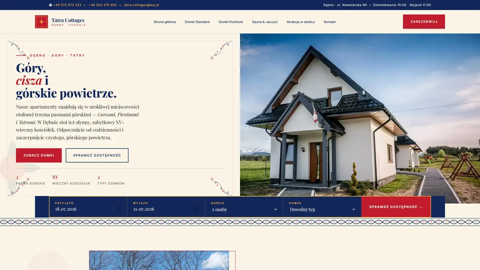 Tatra Cottages, Domki luksusowe · Podhale