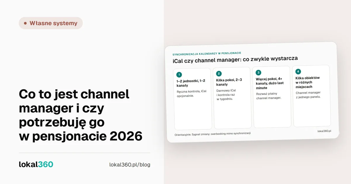 Okładka wpisu: Co to jest channel manager i czy potrzebuję go w pensjonacie 2026