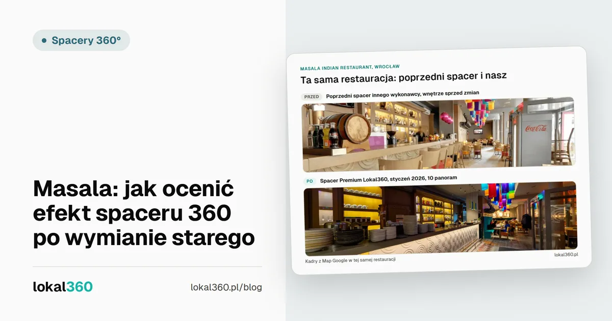 Okładka wpisu: Masala: jak ocenić efekt spaceru 360 po wymianie starego